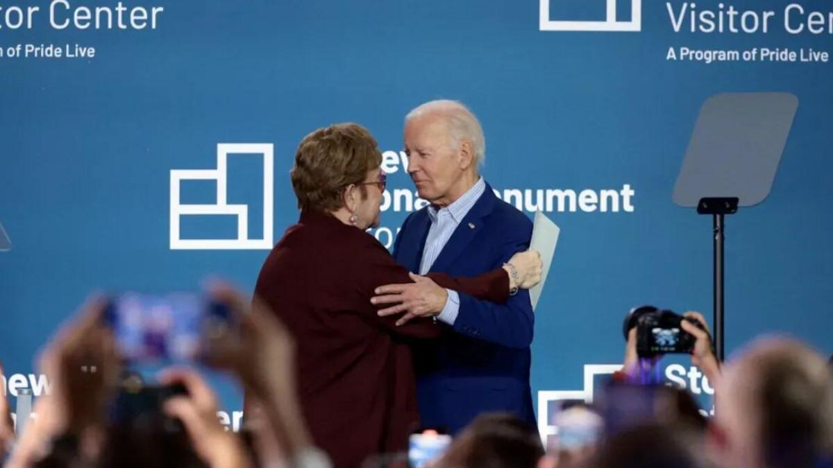 Joe Biden celebrates LGBTQ milestone with British music legend Elton ...