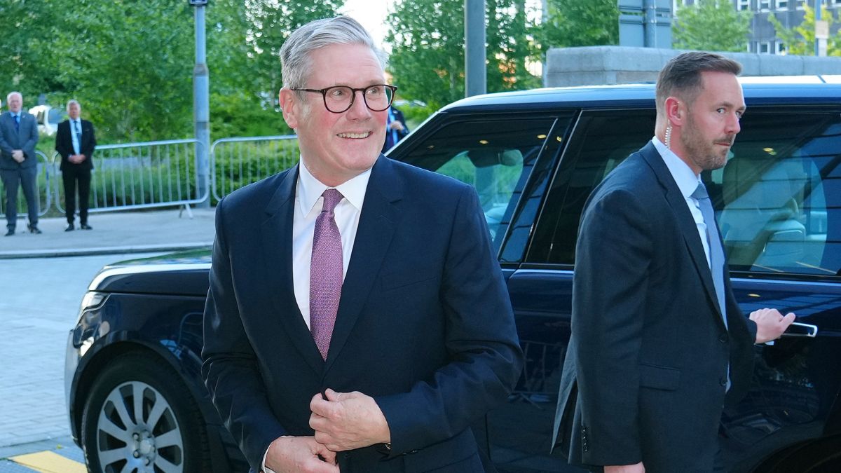 UK's Labour Party leader Keir Starker arrives at the TV studios in Manchester, England, 4 June, 2024. File Photo-AP UK's Labour Party leader Keir Starker arrives at the TV studios in Manchester, England, 4 June, 2024. File Photo-AP