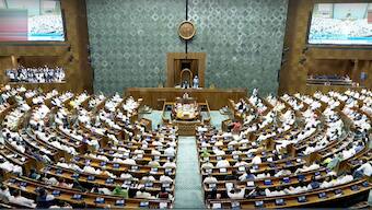(File) Lok Sabha Speaker Om Birla conducts the proceedings of the House during the first session of the 18th Lok Sabha, in New Delhi on 26 June, 2024. PTI