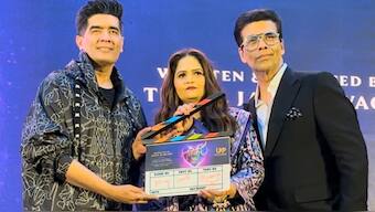 Karan Johar & Manish Malhotra launch Usha Kakade's production house, welcome her to movie industry