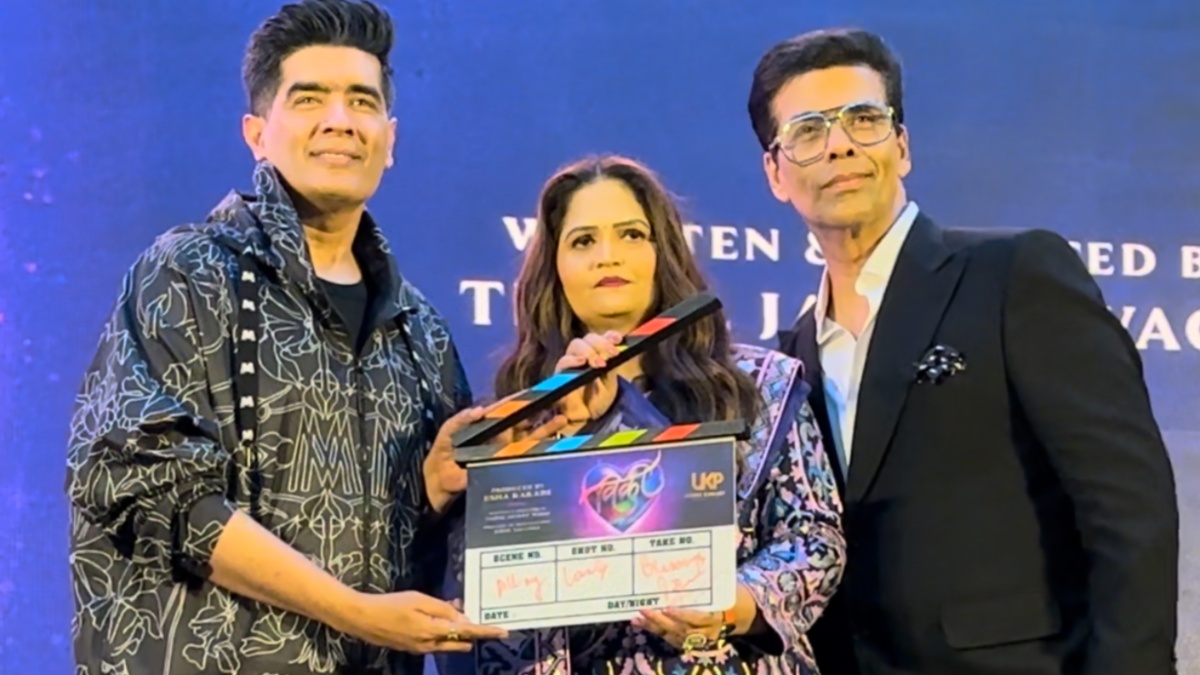 Karan Johar & Manish Malhotra launch Usha Kakade's production house, welcome her to movie industry Karan Johar & Manish Malhotra launch Usha Kakade's production house, welcome her to movie industry