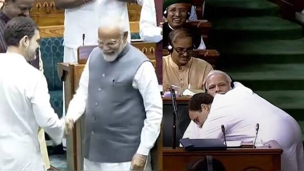 Jab They Met: Modi-Rahul Gandhi Lok Sabha meetings in a hug & a handshake