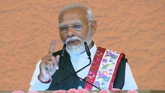 Prime Minister Narendra Modi in Srinagar. Source: X/@BJP4India 