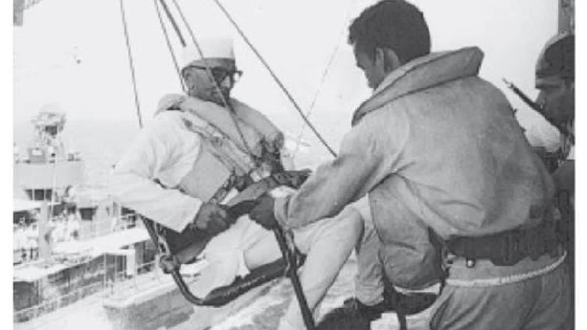 Morarji Desai’s amazing jackstay tryst with Indian Navy