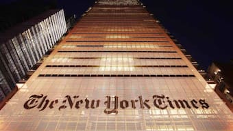 (File) The New York Times building is shown in New York.   AP