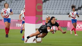 New Zealand won the gold medal in women's Rugby Sevens at the 2020 Tokyo Olympics. Reuters/USA TODAY Sports