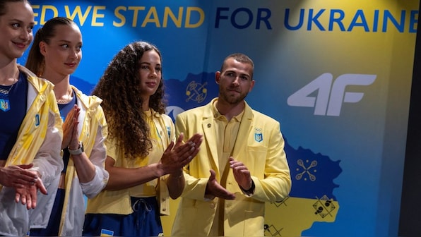  Ukraine athletes launch official outfits ahead of Games marred by war