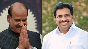 Om Birla (L) and K Suresh (R). Source: PTI/Facebook