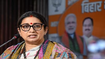 Smriti Irani addresses during a media workshop, at the Bharatiya Janata Party office, in Patna, Wednesday, 10 January 2024. PTI