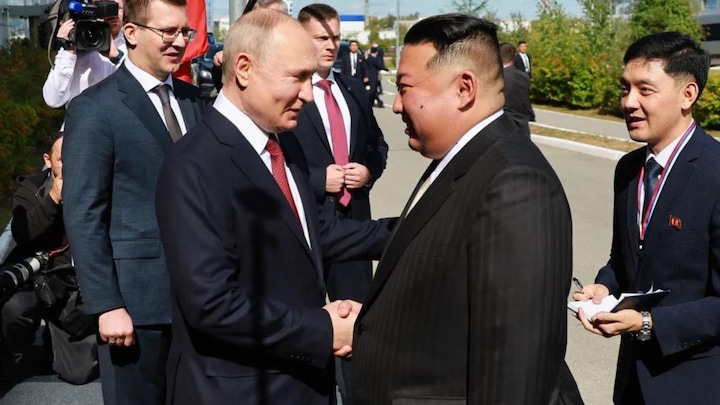 In pictures: In North Korea, Vladimir Putin and Kim Jong Un's bromance blooms
