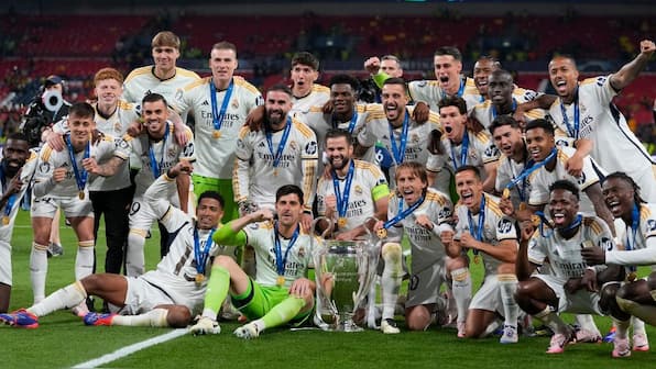 WATCH: Real Madrid players and coach Carlo Ancelotti celebrate record-extending 15th Champions League win