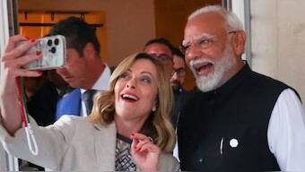 #Melodi moment: Italian PM Giorgia Meloni clicks selfie with PM Modi at G7 Summit