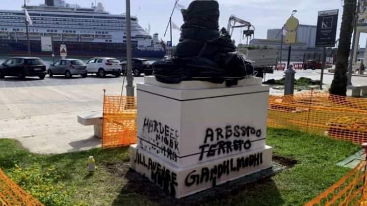 Mahatma Gandhi's statue in Italy vandalised by Khalistanis ahead of PM Modi's visit