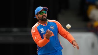 Rohit Sharma became the first player in Twenty20 Internationals to register 50 wins as captain. AP