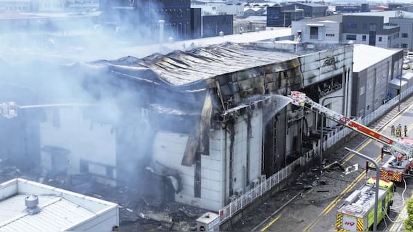 Death toll in battery factory fire in South Korea rises to 20, says Korean media