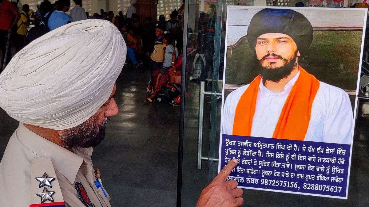 Waris De Punjab Chief Amritpal Singh. PTI file Waris De Punjab Chief Amritpal Singh. PTI file