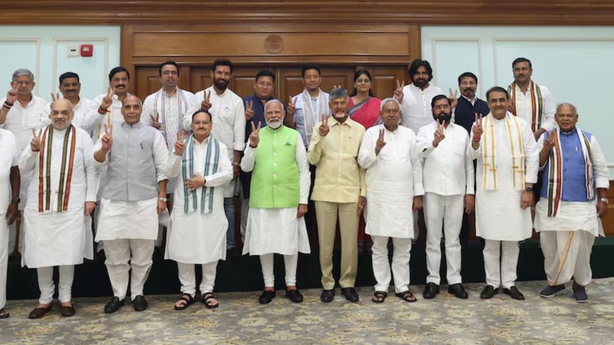 Designated PM Narendra Modi with his NDA allies. File Photo Designated PM Narendra Modi with his NDA allies. File Photo