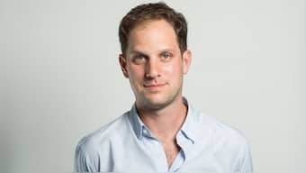 Evan Gershkovich went on trial in Russia  today. File Photo