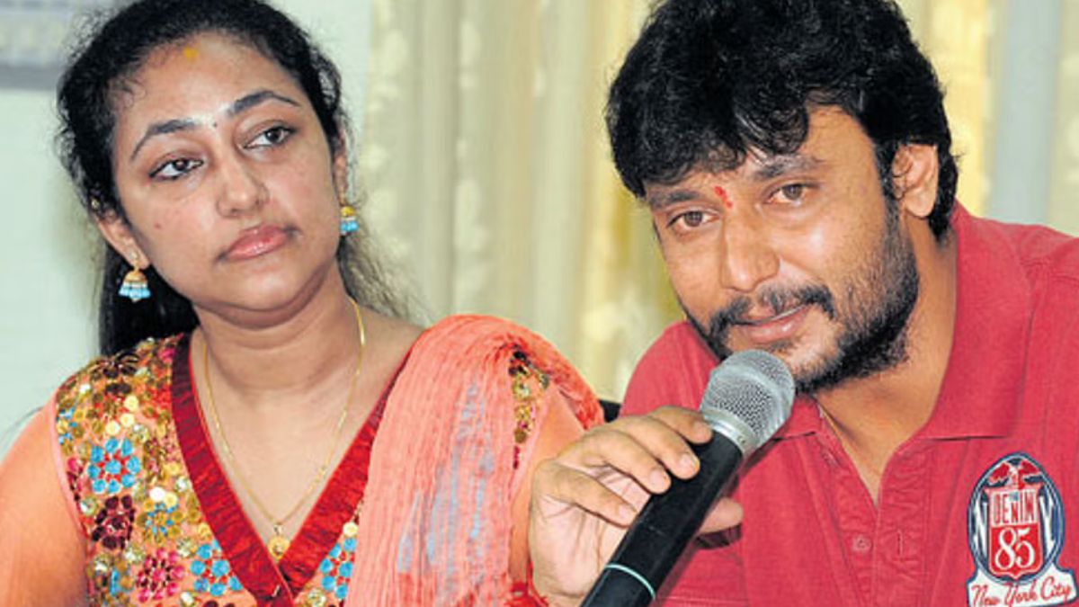 Kannada actor Darshan Thoogudeepa's wife asks his fans to stay calm amid his arrest, says, 'It is sad that we are...' Kannada actor Darshan Thoogudeepa's wife asks his fans to stay calm amid his arrest, says, 'It is sad that we are...'