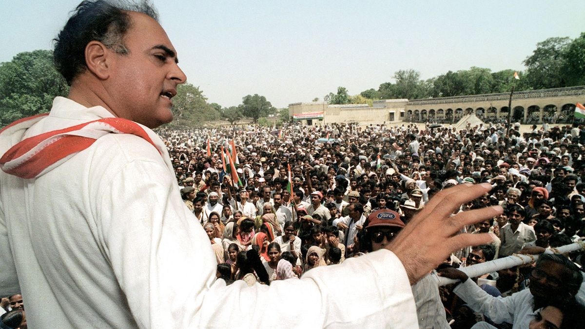 Rajiv Gandhi's Congress won '400 paar' in the 1984 Lok Sabha polls. AFP File Image Rajiv Gandhi's Congress won '400 paar' in the 1984 Lok Sabha polls. AFP File Image