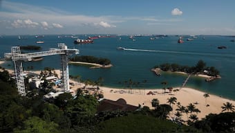 A view of Siloso Beach on Sentosa Island in Singapore on 4 June 2018. Picture taken June 4, 2018. Reuters File Photo