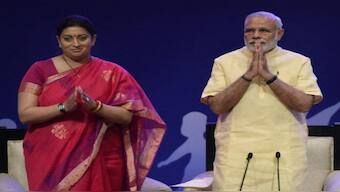 It's been a mixed bag for the BJP at the Lok Sabha polls. While PM Modi won from Varanasi, Union minister Smriti Irani lost from the Amethi seat. File image/AFP
