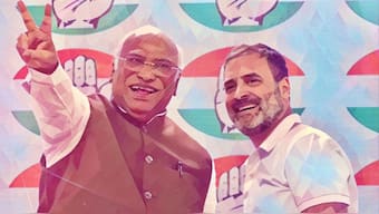 The Congress has defied exit poll predictions even as votes are still being counted. Trends show they are ahead on 94 seats. 