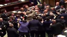 WATCH | While Italy conducts G7, its parliament witnesses massive brawl injuring lawmaker