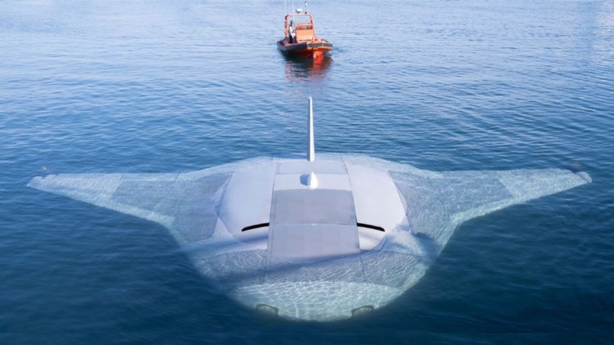 Northrop Grumman says the Manta Ray will operate long-duration, long-range missions in ocean environments where humans can’t go. Northropgrumman.com Northrop Grumman says the Manta Ray will operate long-duration, long-range missions in ocean environments where humans can’t go. Northropgrumman.com