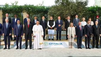 India took centre stage during the summit, and the family photograph taken post-summit is a testament to it. Image: Narendra Modi/X