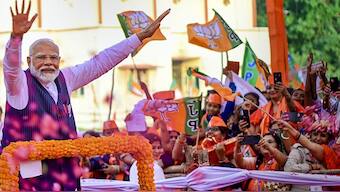 Prime Minister Narendra Modi in Varanasi on 21 May. Exit polls predict that Modi is likely third term win. PTI 