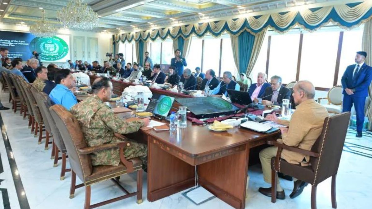 Pakistan's prime minister Shehbaz Sharif presided over a high-level meeting to a new military campaign aimed at curbing escalating violence in the country on June 22, 2024. Pakistan PMO Pakistan's prime minister Shehbaz Sharif presided over a high-level meeting to a new military campaign aimed at curbing escalating violence in the country on June 22, 2024. Pakistan PMO