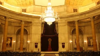 ‘Durbar Hall’ is the venue of important ceremonies and celebrations such as the presentation of national awards.  Image courtesy: rashtrapatibhavan.gov.in