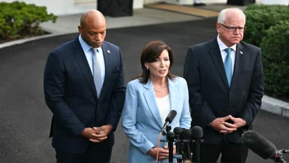 Democratic governors rally behind Biden after holding a one-hour-long meeting with the president