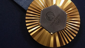 Representational image of a medal for the Paris Olympics. AP
