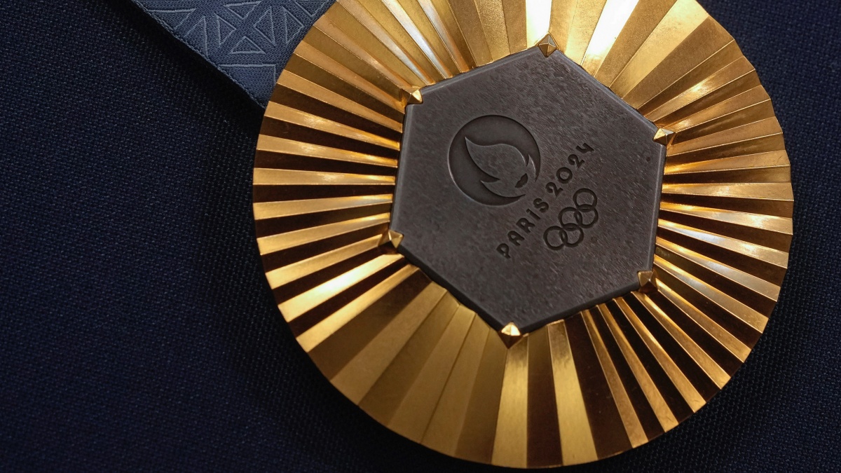 Representational image of a medal for the Paris Olympics. AP Representational image of a medal for the Paris Olympics. AP