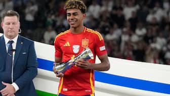 Spain's Lamine Yamal won the Young Player of the Tournament for Euro 2024. AP 