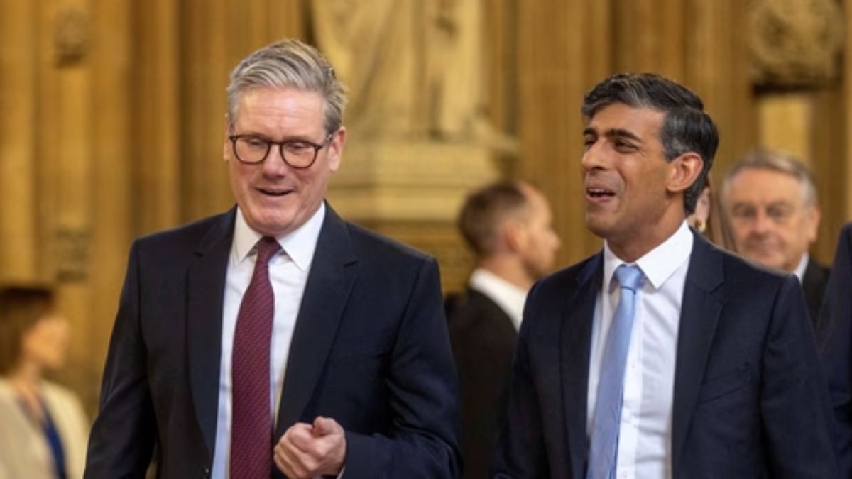 Britain's Prime Minister Keir Starmer and former Prime Minister Rishi Sunak attend the State Opening of Parliament at the Palace of Westminster in London, Britain, July 17, 2024.(Reuters) Britain's Prime Minister Keir Starmer and former Prime Minister Rishi Sunak attend the State Opening of Parliament at the Palace of Westminster in London, Britain, July 17, 2024.(Reuters)