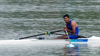 Balraj Panwar moved into the quarterfinals of the men's single sculls event at the 2024 Paris Olympics. PTI File Photo