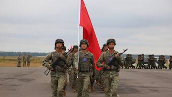 The 11-day joint military training exercises are taking place as a NATO summit is held in Washington. Telegram/Belarus Defence Ministry