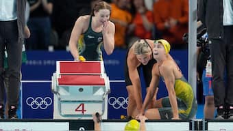 Bob Ballard made the sexis comment over Australia's swimmers after they won the women's 4x100m freestyle relay gold. AP