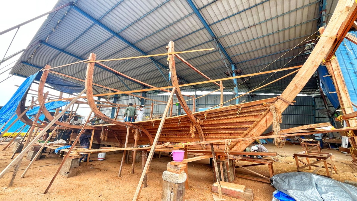 Stitched ship project: Recreating ancient Indian maritime wonder Stitched ship project: Recreating ancient Indian maritime wonder