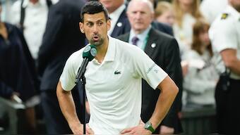 Novak Djokovic hit out at fans after his fourth round win at Wimbledon. AP