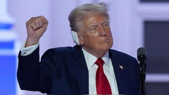 Donald Trump at RNC. Source: AP.