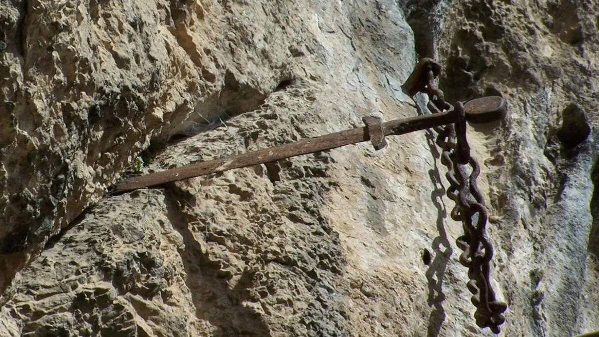 French 'Excalibur' mysteriously disappears after being stuck in