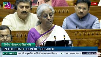 Finance Minister Nirmala Sitharaman presenting Union Budget 2024-25. Source: Screengrab/SansadTV