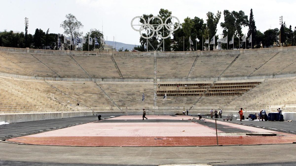The Panathinaikon Stadium which hosted the first modern Olympic Games in 1896, Athens. AFP
The Panathinaikon Stadium which hosted the first modern Olympic Games in 1896, Athens. AFP