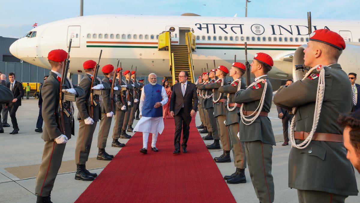 PM Narendra Modi arrives in Austria for one-day state visit PM Narendra Modi arrives in Austria for one-day state visit
