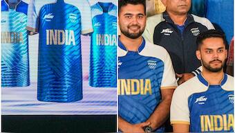 India's official kits for the 2024 Paris Olympics were launched in New Delhi on 30 June during an athletes' send-off event. PTI 