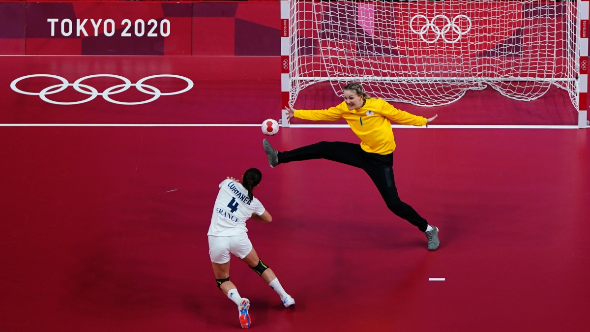 France beat Russia in the final of the women's team competition in handball at the Tokyo Olympics. Reuters France beat Russia in the final of the women's team competition in handball at the Tokyo Olympics. Reuters